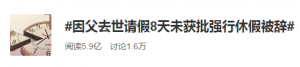 男子因父亲去世请假8天未获批，强行休假被辞退！法院判了