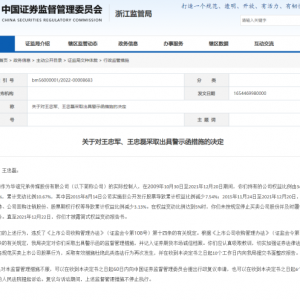 华谊兄弟王忠军、王忠磊被罚！