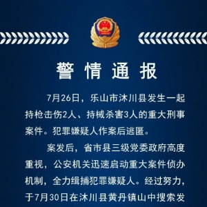 犯罪嫌疑人尸体被发现！警方通报持枪伤人案