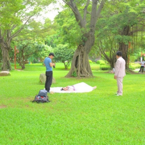 中山市小榄江滨公园，造船厂兑变而来的婚纱摄影基地