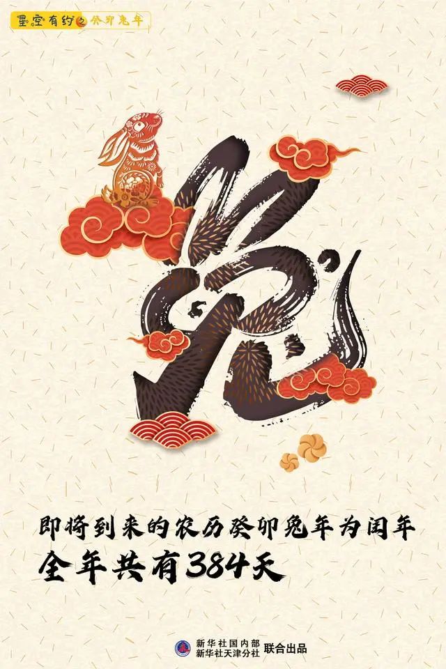 一个冷知识：农历癸卯兔年，有384天