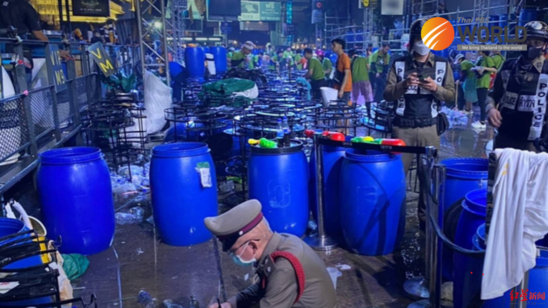 突发！泰国闹市区泼水节发生枪战