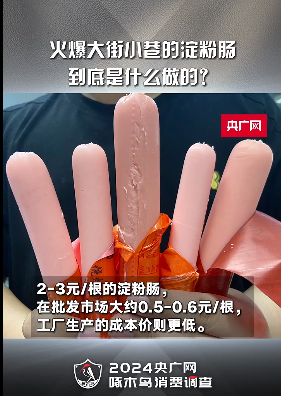 “淀粉肠塌房”第二天，大娘出摊2小时一根都没有卖出去