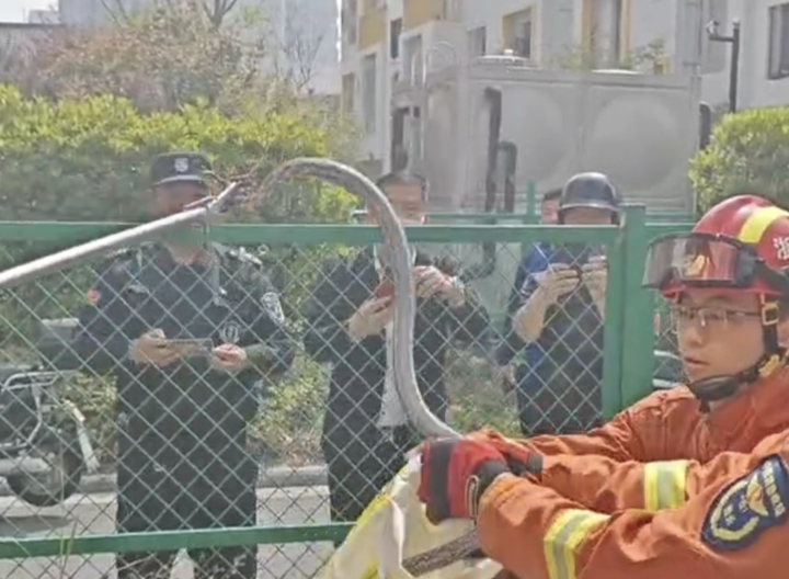 小心，居民楼惊现长蛇！消防重要提醒