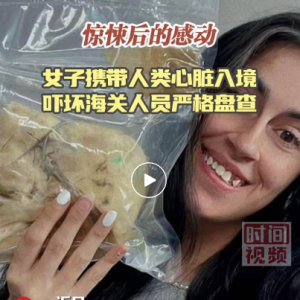 女子携带人类心脏入境澳大利亚被拦，曾接受移植手术，真空密封“旧心脏” ... ... ...