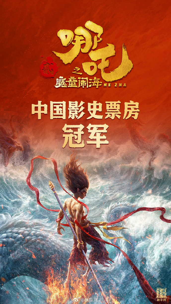 《哪吒2》全国第一！冲击全球纪录