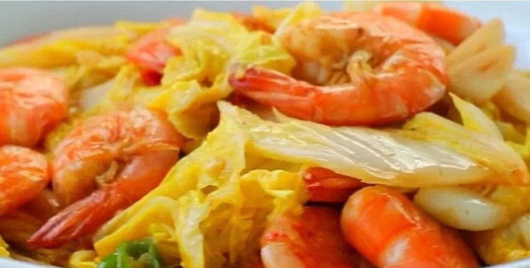 大虾炒白菜，鲜掉眉毛的白菜吃法，吃一次就忘不了的大虾做法 ... ...