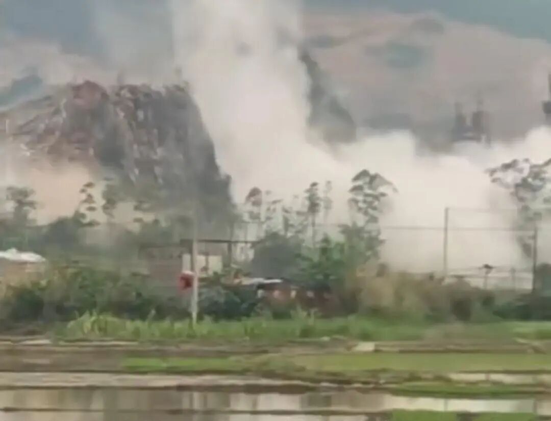 广西兴业一矿山被指非法炸山，碎石伤人毁物，官方通报 ...